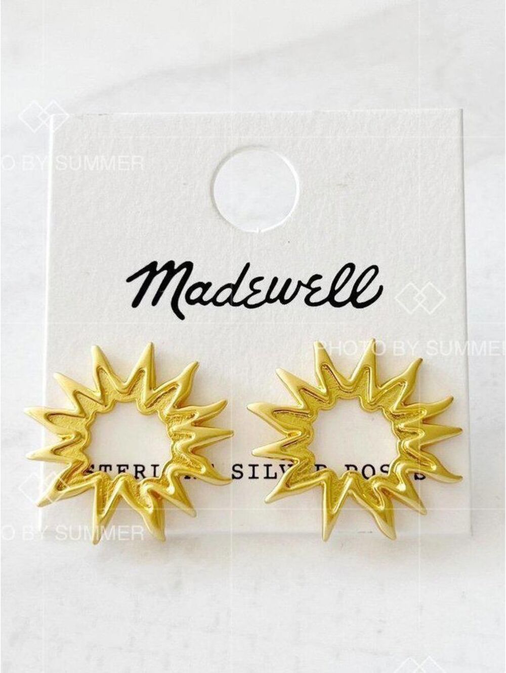 Madewell Sunburst Stud Earrings